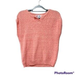 Isle of Cotton Vintage Crew Neck Knit Sleeveless Sweater
